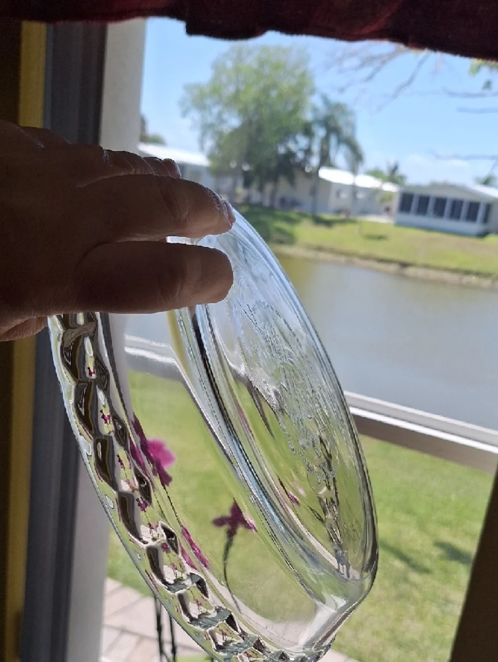 Pyrex Clear 75th Anniversary Glass Pie Plate with Scalloped Handled Rim